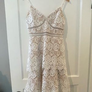 Vici mid crotchet lace dress